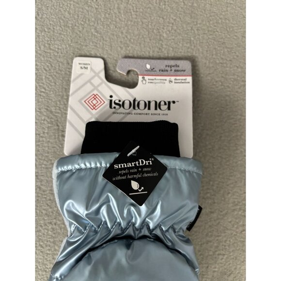 Isotoner Signature Women's Sleek Heat Flip Touchscreen Mittens Blue S/M NWT's - Picture 4 of 8